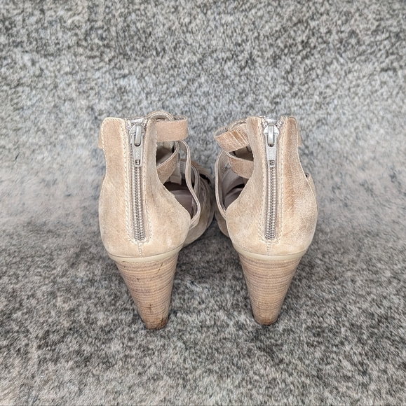 Wonders Leather Stacked Heel Sandal Made With Love In Spain Tan Women's 7.5 - Picture 6 of 9